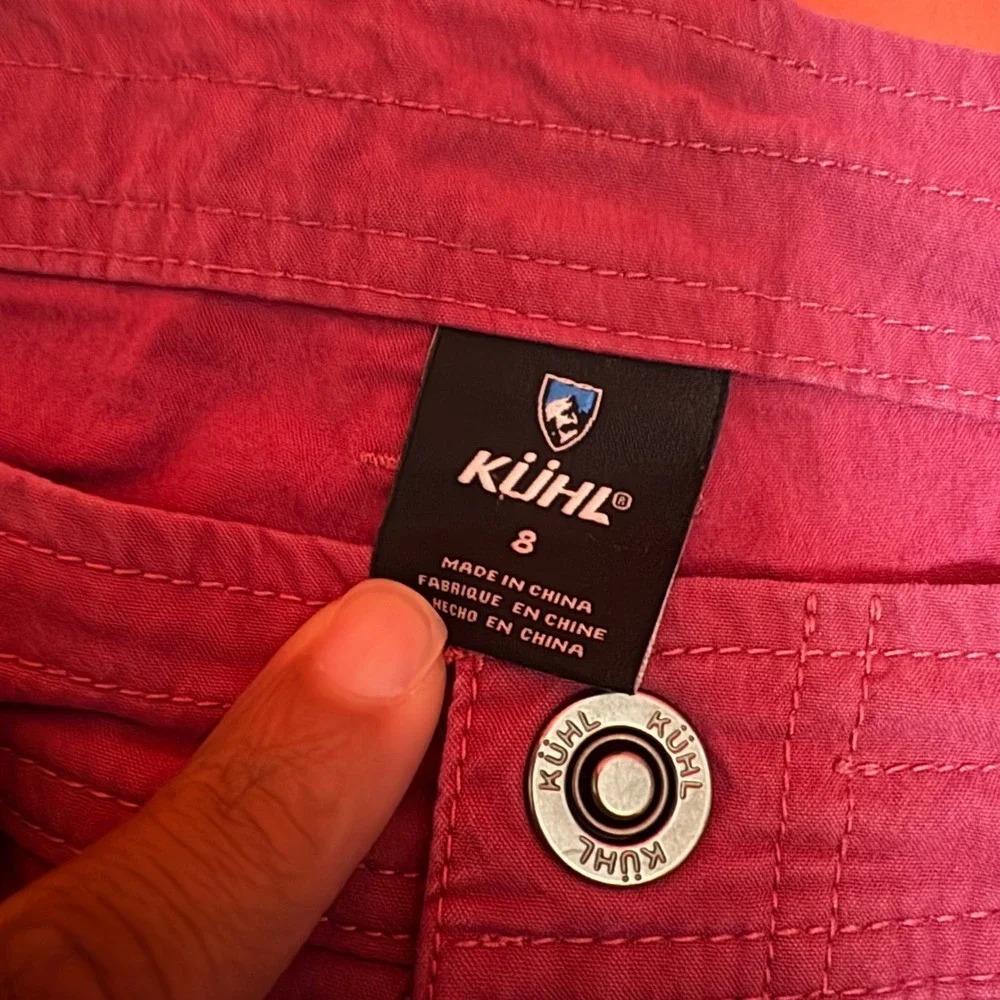KUHL Pink Twill Casual Shorts Women Size 8 Cargo Pockets Outdoor‎ - Picture 6 of 11